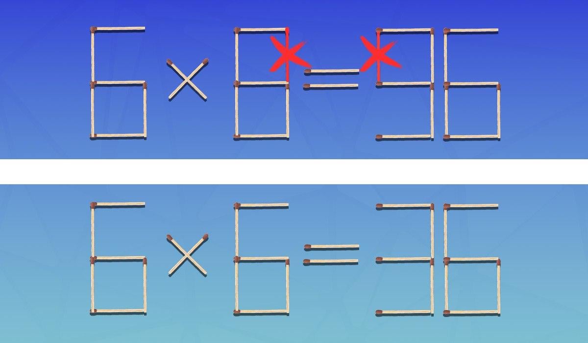 Snelle IQ-test: je moet twee overeenkomsten verwijderen om gelijkheid correct te maken