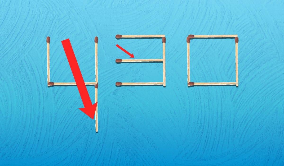 Je hoeft maar 2 lucifers te verplaatsen om te laten zien dat het half zes is: een moeilijke IQ-test