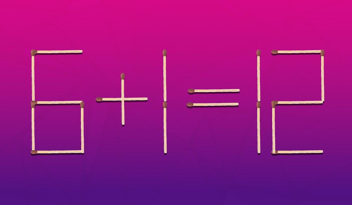 Corrigeer een fout door slechts één lucifer te verplaatsen: een IQ-test