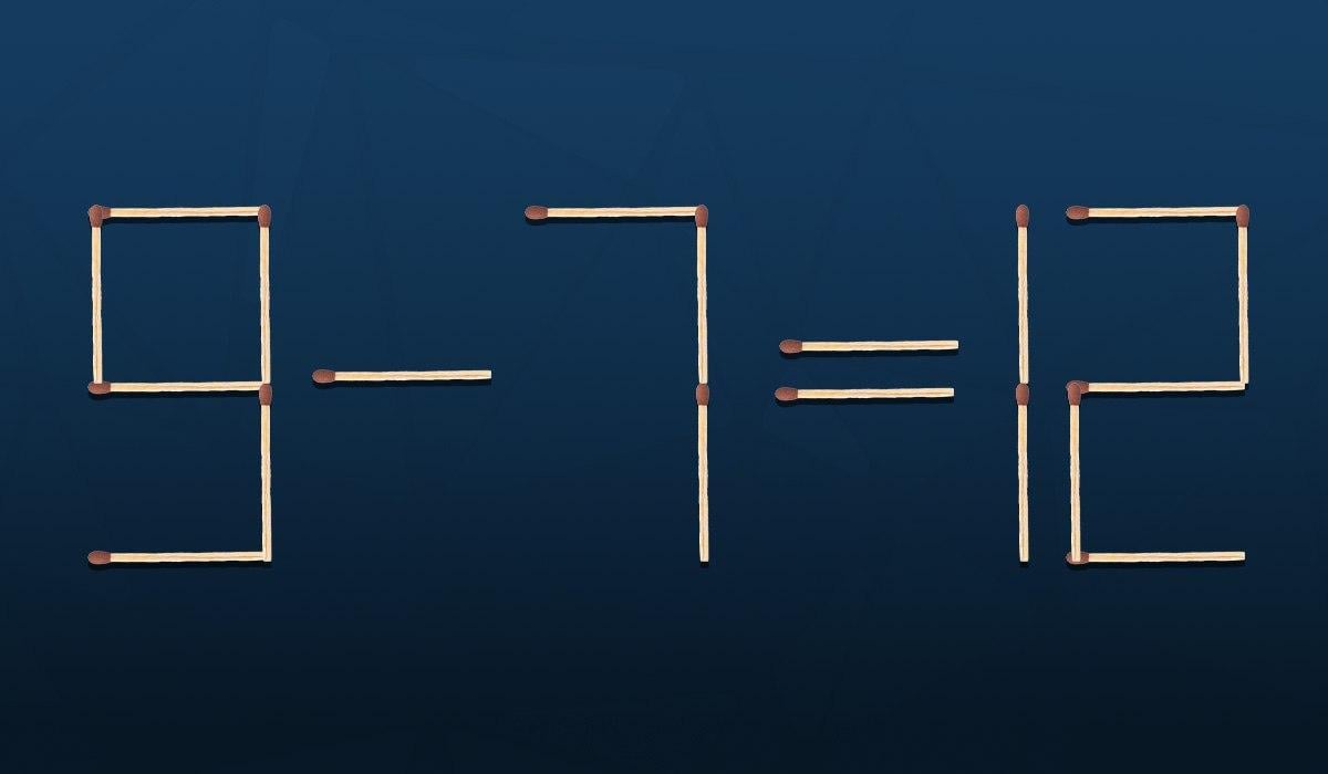 Een puzzel voor genieën: je hoeft maar één lucifer te verplaatsen om een fout te herstellen