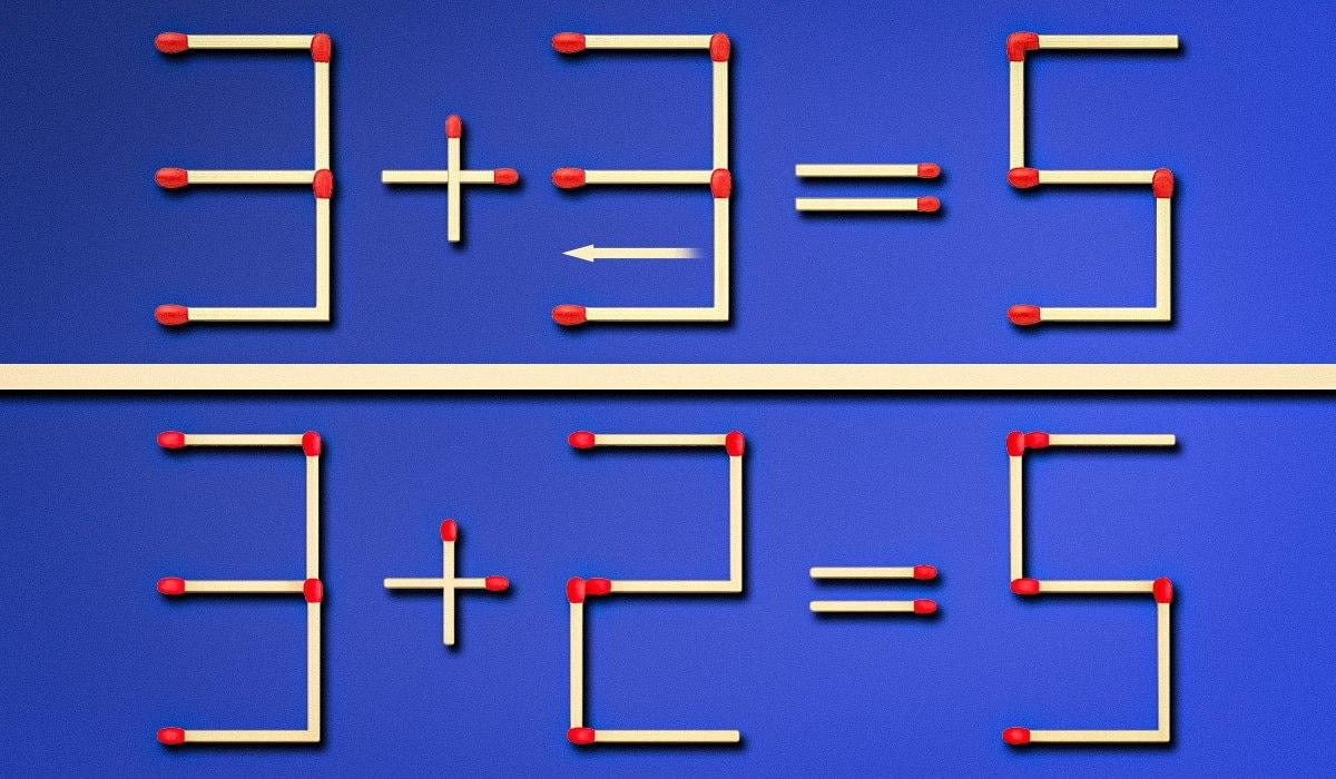 Je moet een lucifer omdraaien om een fout te corrigeren: snelle IQ-test
