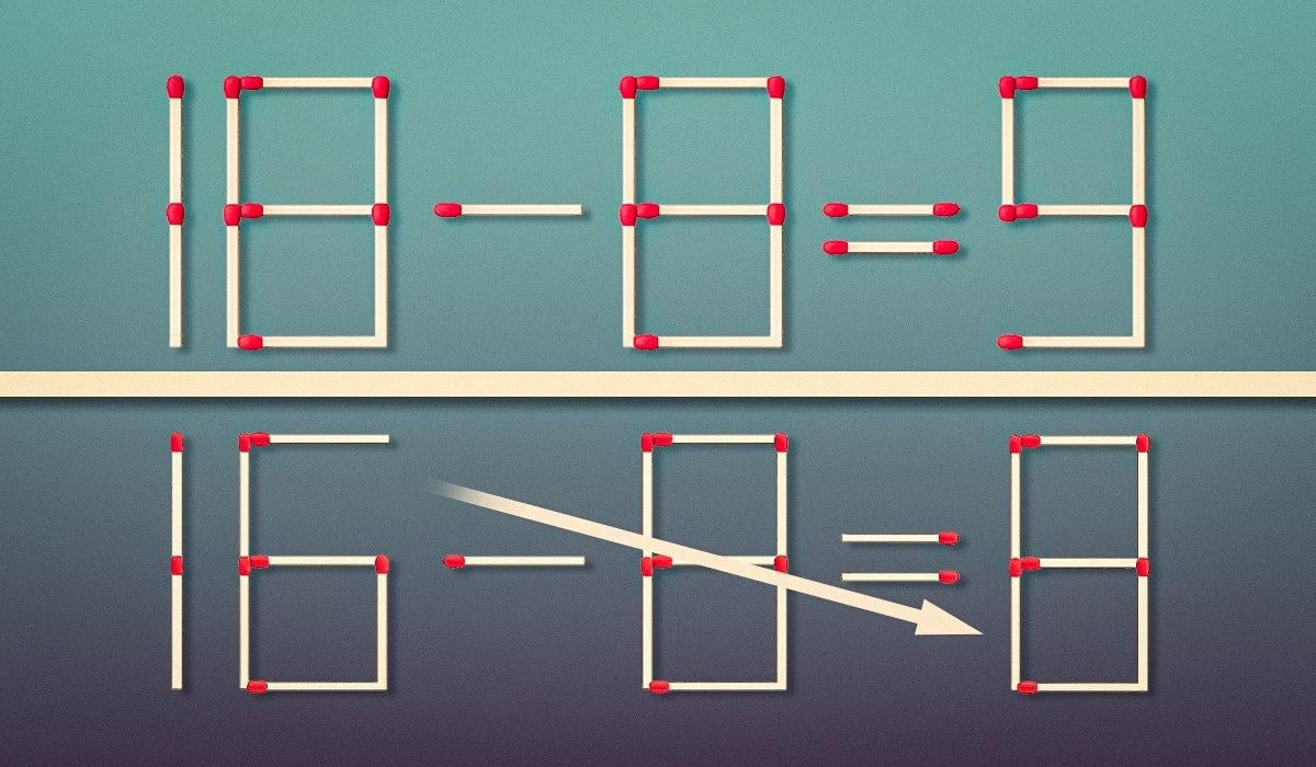 Een probleem voor echte genieën: je hoeft maar één luciferstokje te verslepen