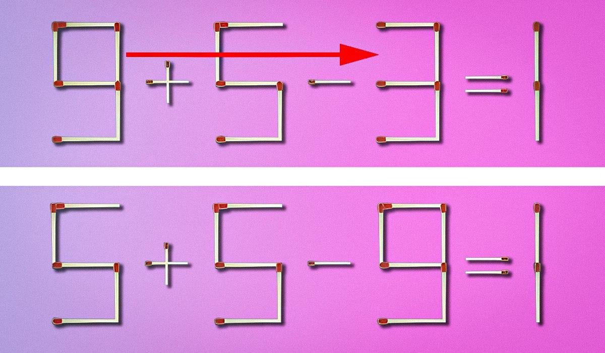 IQ-test: je hoeft maar één luciferstokje te verplaatsen