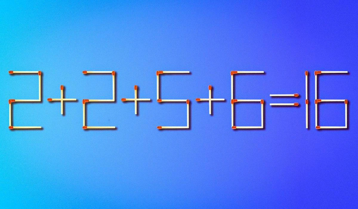 Je hoeft maar één lucifer te verplaatsen om de fout te herstellen: een uitdagende puzzel