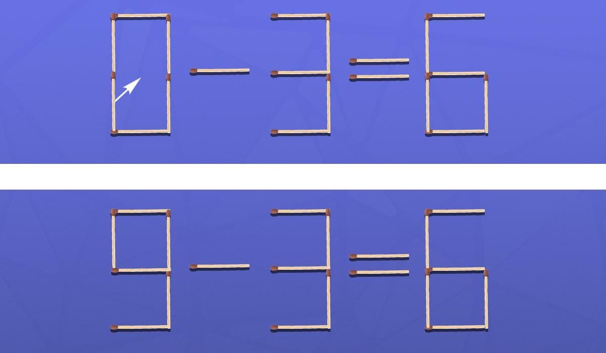 Alleen een genie kan een luciferpuzzel in 9 seconden oplossen.