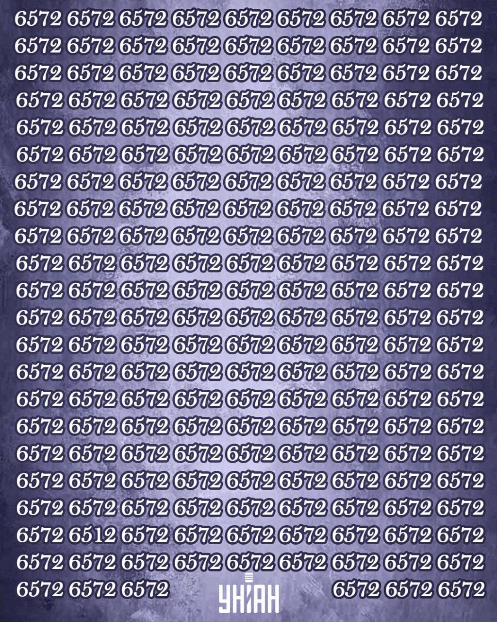 Slechts 1% van de mensen met een hoog IQ kan het getal 6512 vinden in 12 seconden: een super moeilijk puzzelspel